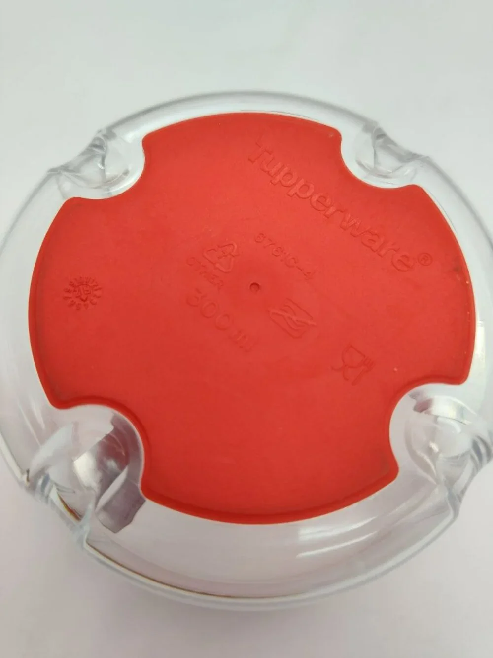 Tupperware Chop N Prep Mini Food Pull Cord Chopper Red 1.25 cup 300ml 6761C-4
